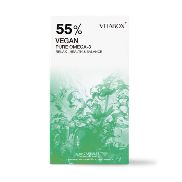 藻油推薦_【VITABOX】荷蘭 55% Omega-3 專利安心藻油