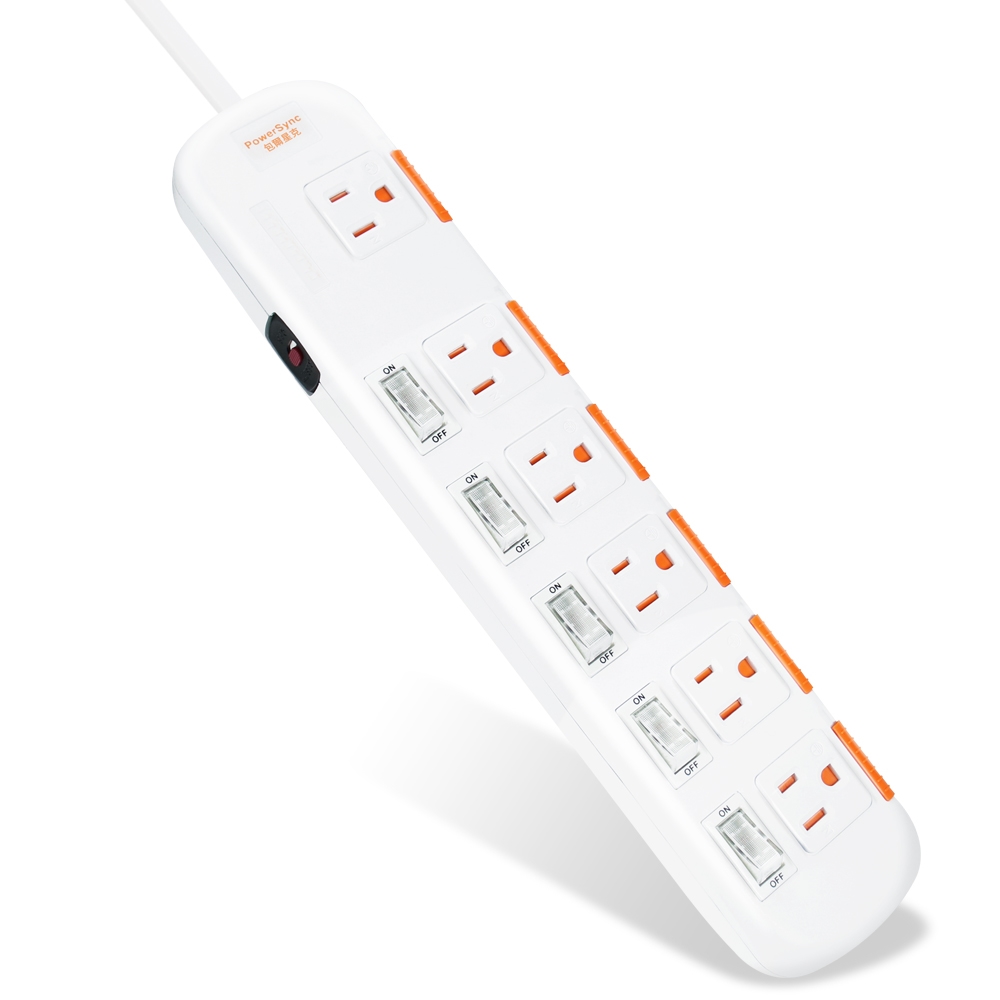 延長線推薦＿【PowerSync 群加】6 開 6 插延長線