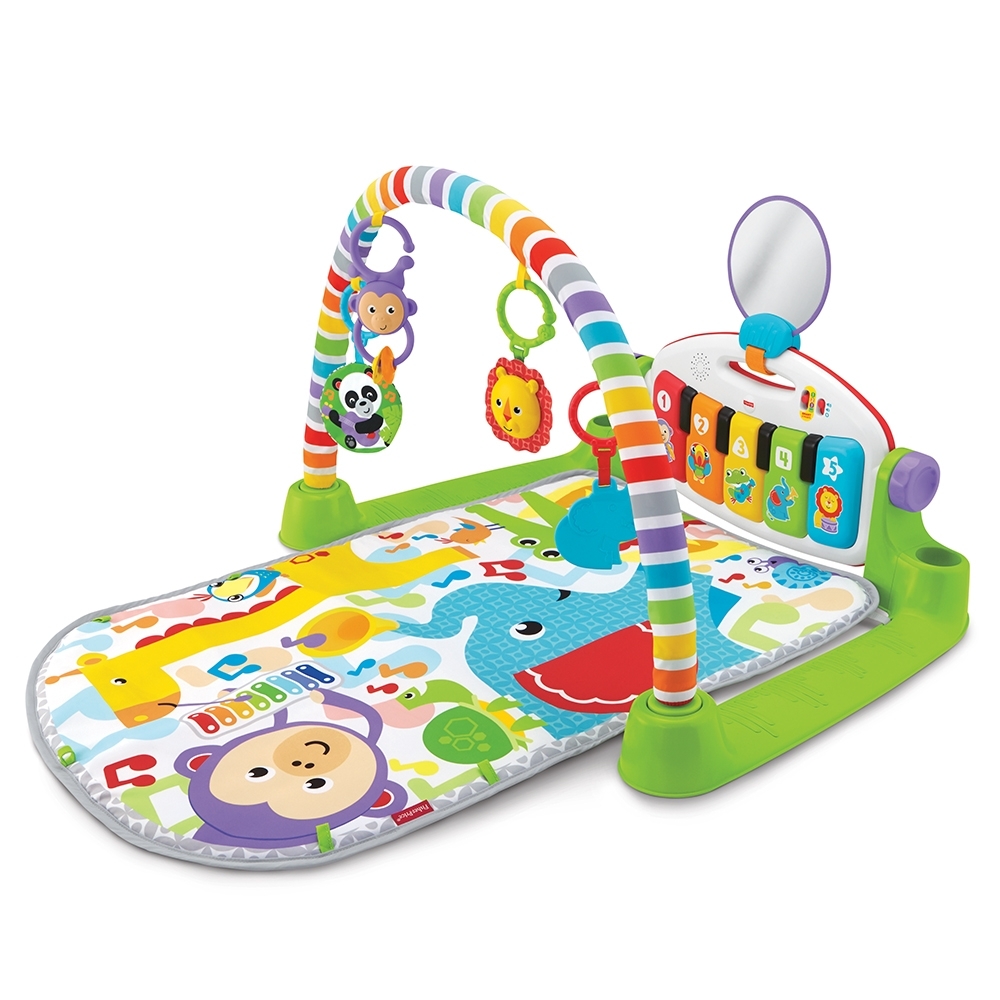 健力架推薦_【FisherPrice 費雪】可愛動物鋼琴健身器