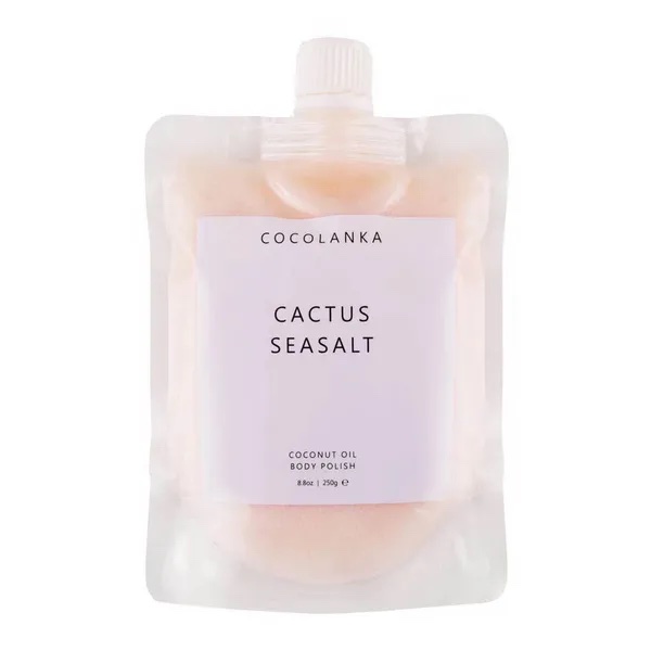 磨砂膏推薦＿【COCOLANKA】仙人掌海鹽沐浴磨砂膏
