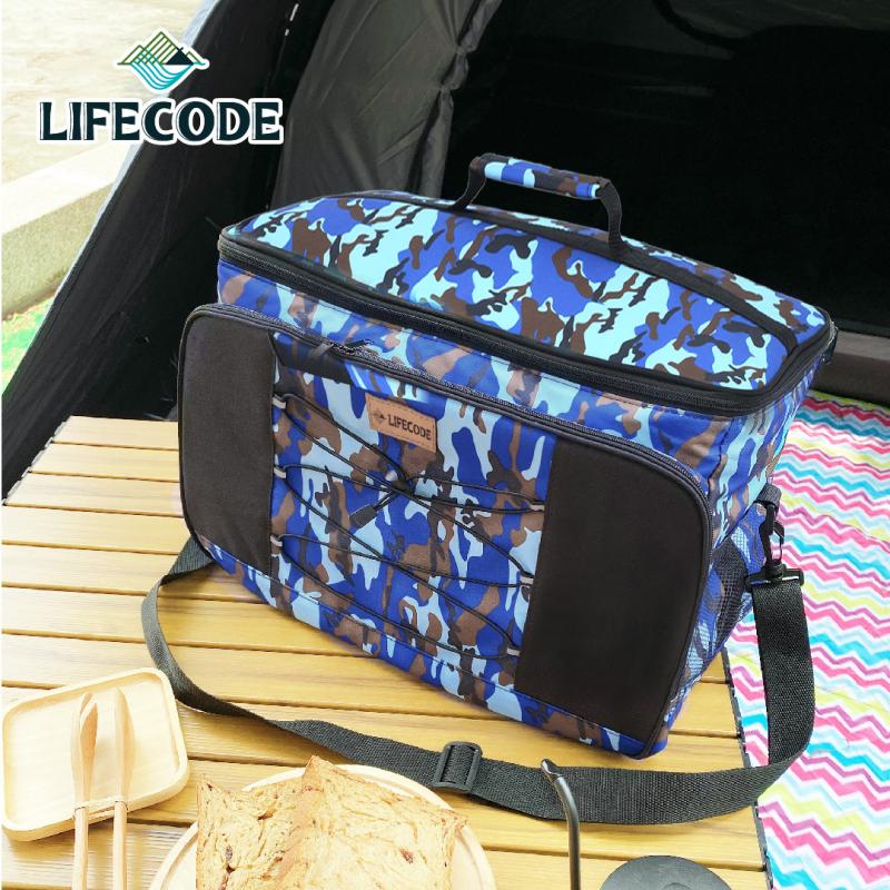 冰桶推薦_【LIFECODE 樂活不露】藍迷彩保冰袋/保溫袋/保冷袋
