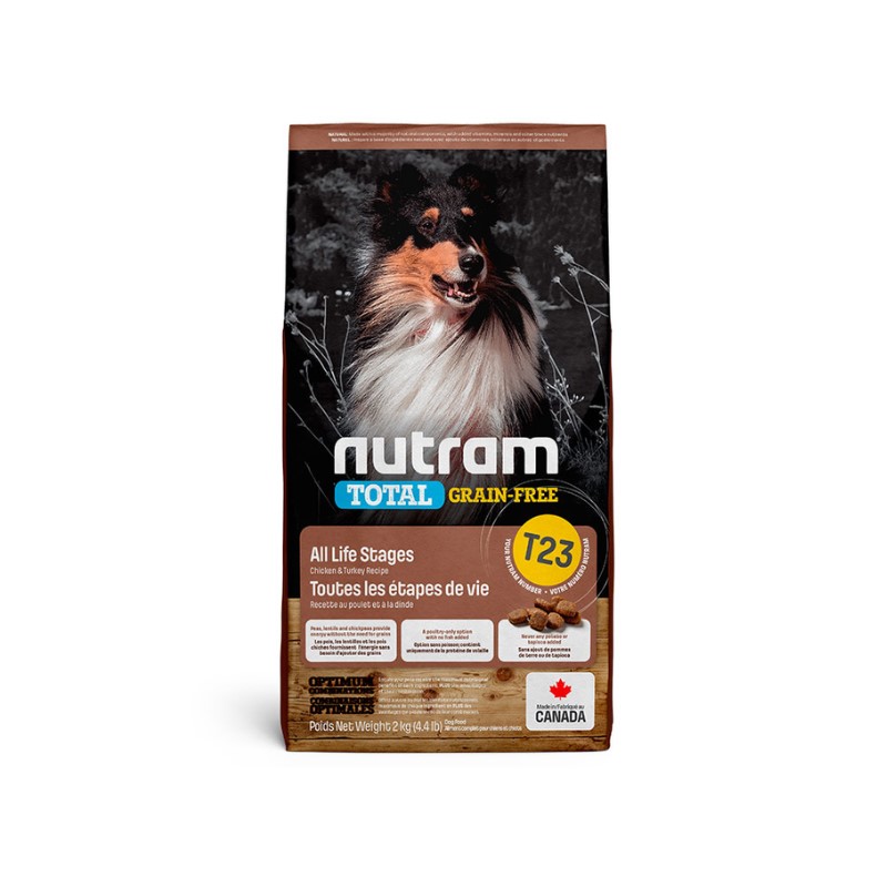狗飼料推薦_【NUTRAM 紐頓】T27 無穀挑嘴全齡犬糧｜火雞+雞肉小顆粒