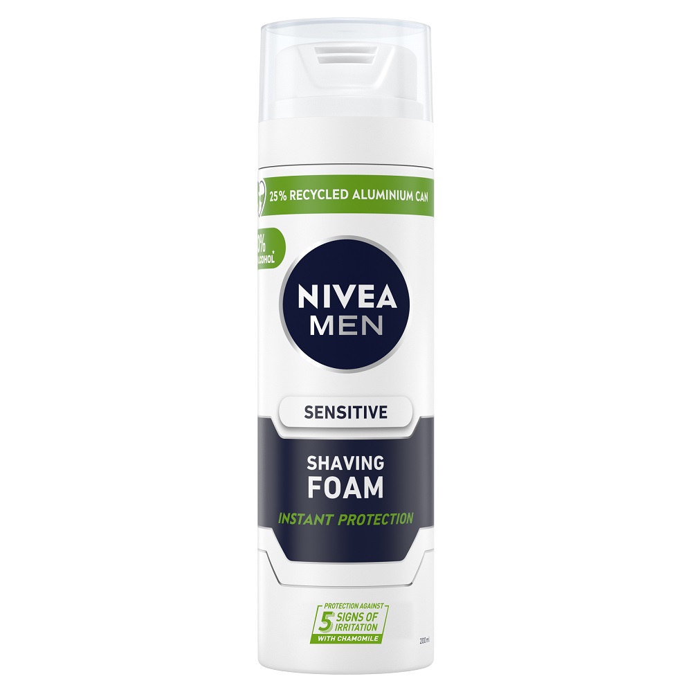 刮鬍泡推薦＿【NIVEA 妮維雅】男士極淨刮鬍泡